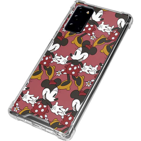 Disney Minnie Mouse Dancing Pattern Galaxy Note20 5G Clear Case