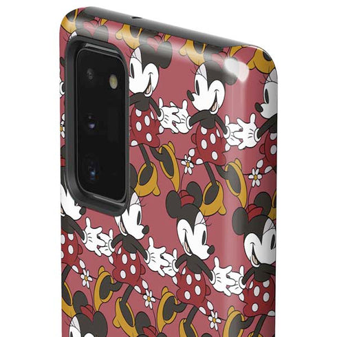 Disney Minnie Mouse Dancing Pattern Galaxy Note20 5G Pro Case