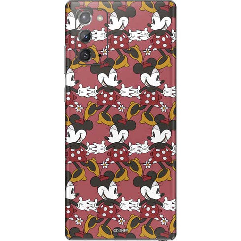 Disney Minnie Mouse Dancing Pattern Galaxy Note20 5G Skin