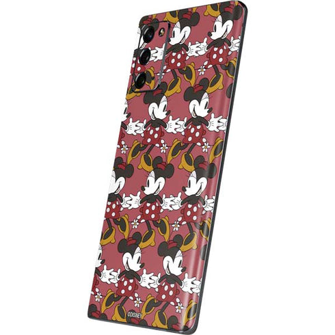 Disney Minnie Mouse Dancing Pattern Galaxy Note20 5G Skin