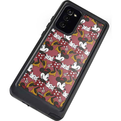Disney Minnie Mouse Dancing Pattern Galaxy Note20 5G Waterproof Case