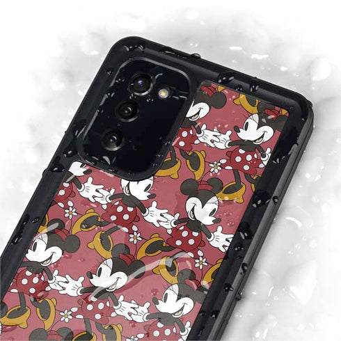 Disney Minnie Mouse Dancing Pattern Galaxy Note20 5G Waterproof Case