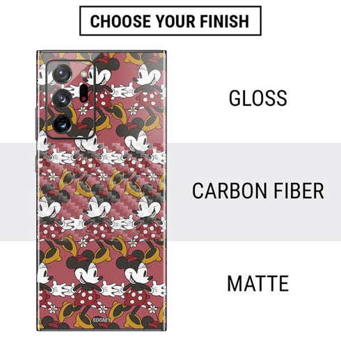 Disney Minnie Mouse Dancing Pattern Galaxy Note20 Ultra 5G Skin