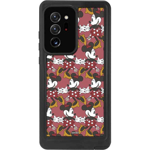 Disney Minnie Mouse Dancing Pattern Galaxy Note20 Ultra 5G Waterproof Case