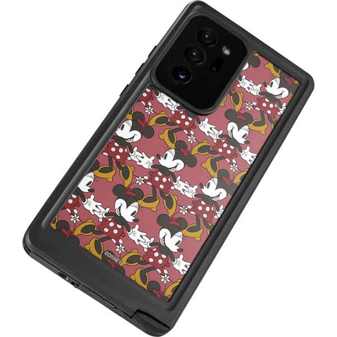Disney Minnie Mouse Dancing Pattern Galaxy Note20 Ultra 5G Waterproof Case