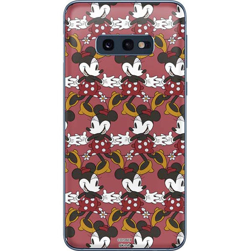 Disney Minnie Mouse Dancing Pattern Galaxy S10e Skin