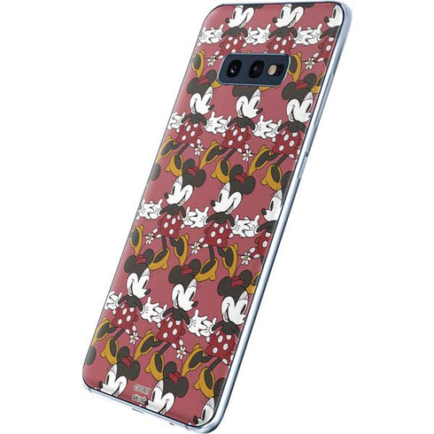 Disney Minnie Mouse Dancing Pattern Galaxy S10e Skin