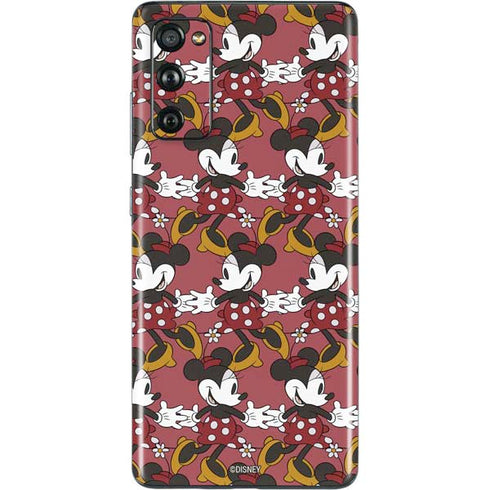 Disney Minnie Mouse Dancing Pattern Galaxy S20 Fan Edition Skin