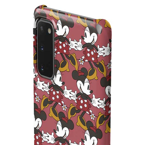 Disney Minnie Mouse Dancing Pattern Galaxy S20 Lite Case
