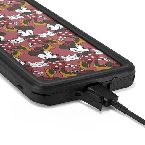 Disney Minnie Mouse Dancing Pattern Galaxy S20 Plus Waterproof Case
