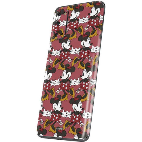 Disney Minnie Mouse Dancing Pattern Galaxy S20 Skin