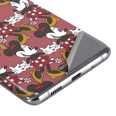 Disney Minnie Mouse Dancing Pattern Galaxy S20 Skin