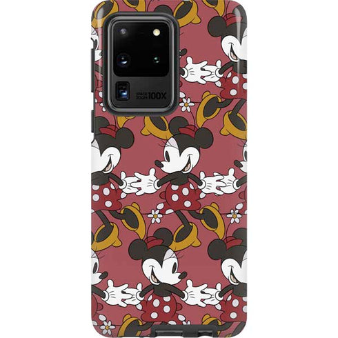 Disney Minnie Mouse Dancing Pattern Galaxy S20 Ultra 5G Pro Case