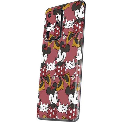 Disney Minnie Mouse Dancing Pattern Galaxy S20 Ultra 5G Skin