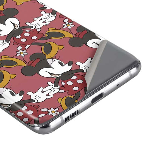 Disney Minnie Mouse Dancing Pattern Galaxy S20 Ultra 5G Skin