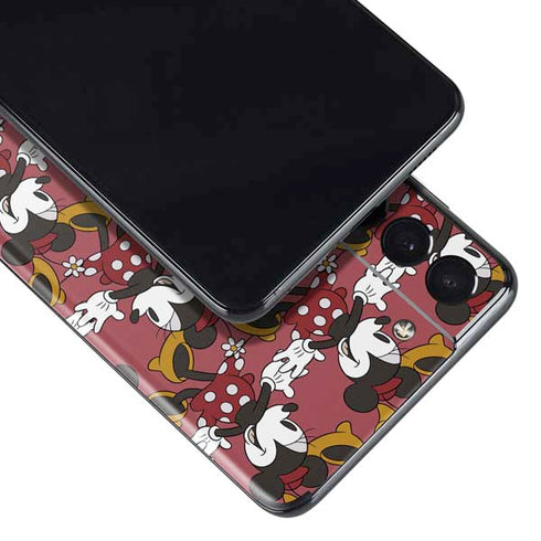 Disney Minnie Mouse Dancing Pattern Galaxy S21 5G Skin