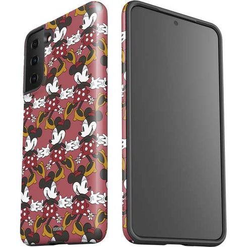 Disney Minnie Mouse Dancing Pattern Galaxy S21 Plus 5G Pro Case
