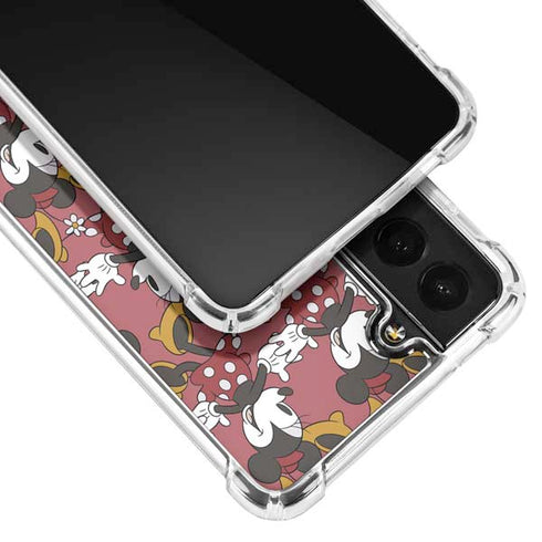 Disney Minnie Mouse Dancing Pattern Galaxy S22 Clear Case