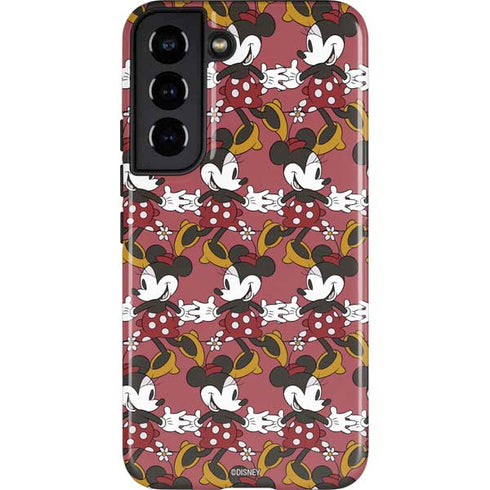 Disney Minnie Mouse Dancing Pattern Galaxy S22 Pro Case