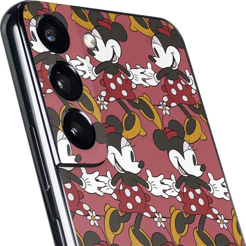 Disney Minnie Mouse Dancing Pattern Galaxy S22 Skin
