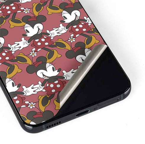 Disney Minnie Mouse Dancing Pattern Galaxy S22 Skin