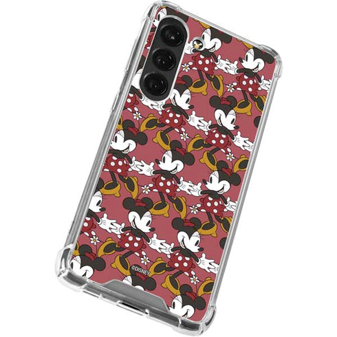 Disney Minnie Mouse Dancing Pattern Galaxy S23 Clear Case