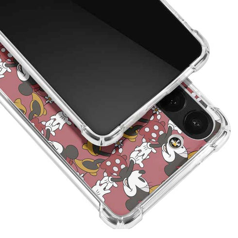 Disney Minnie Mouse Dancing Pattern Galaxy S23 Clear Case