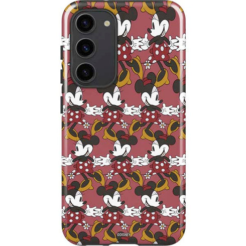 Disney Minnie Mouse Dancing Pattern Galaxy S23 Plus Pro Case
