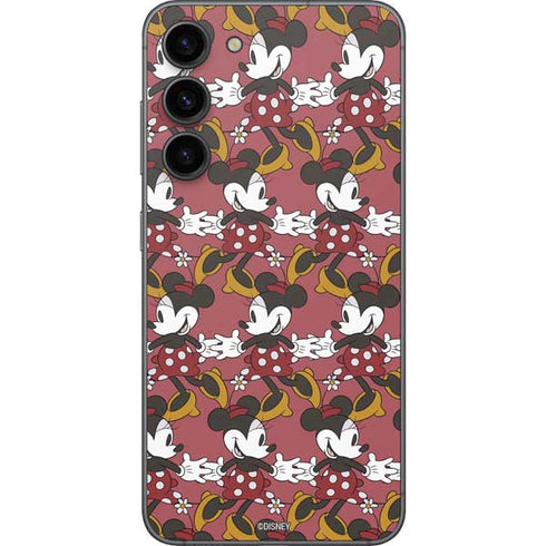 Disney Minnie Mouse Dancing Pattern Galaxy S23 Plus Skin