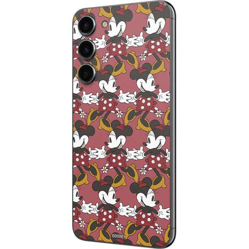 Disney Minnie Mouse Dancing Pattern Galaxy S23 Plus Skin