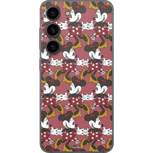 Disney Minnie Mouse Dancing Pattern Galaxy S23 Skin