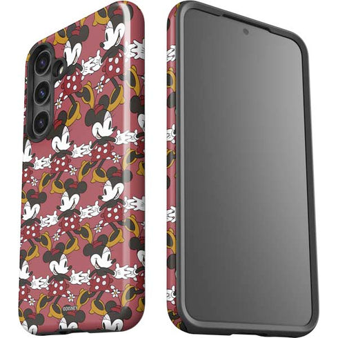 Disney Minnie Mouse Dancing Pattern Galaxy S24 Plus Impact Case