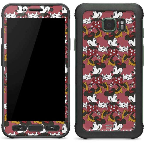 Disney Minnie Mouse Dancing Pattern Galaxy S7 Active Skin