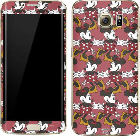Disney Minnie Mouse Dancing Pattern Galaxy S7 Edge Skin