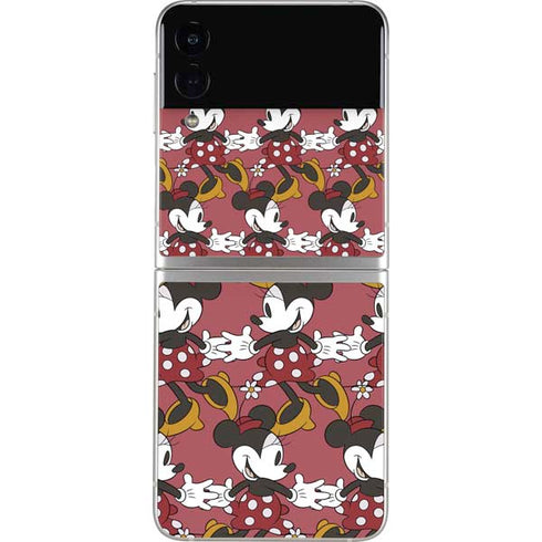 Disney Minnie Mouse Dancing Pattern Galaxy Z Flip4 5G Skin