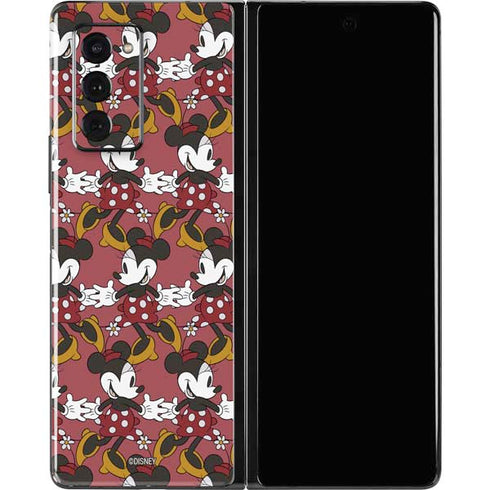 Disney Minnie Mouse Dancing Pattern Galaxy Z Fold2 5G Skin