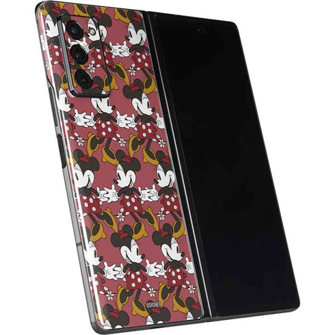 Disney Minnie Mouse Dancing Pattern Galaxy Z Fold2 5G Skin