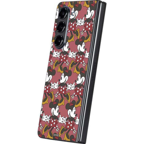 Disney Minnie Mouse Dancing Pattern Galaxy Z Fold5 5G Skin