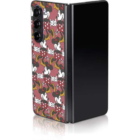 Disney Minnie Mouse Dancing Pattern Galaxy Z Fold5 5G Skin