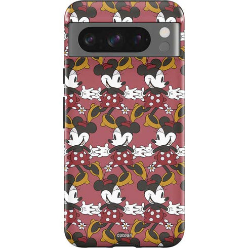 Disney Minnie Mouse Dancing Pattern Google Pixel 8 Pro Impact Case
