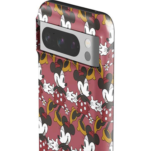 Disney Minnie Mouse Dancing Pattern Google Pixel 8 Pro Impact Case