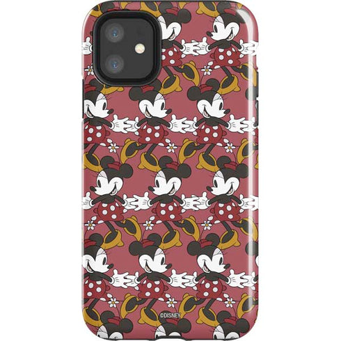 Disney Minnie Mouse Dancing Pattern iPhone 11 Impact Case