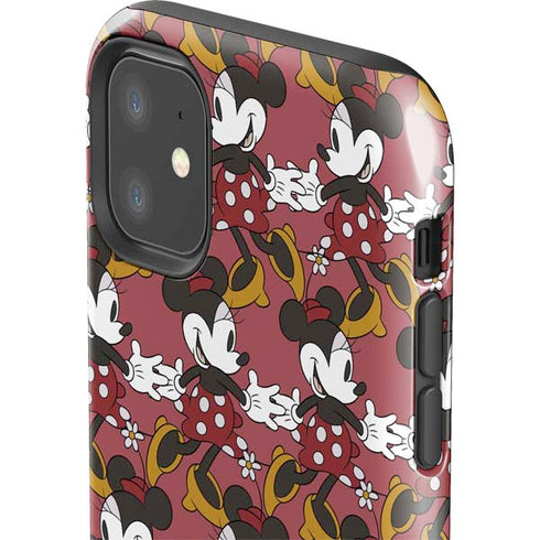 Disney Minnie Mouse Dancing Pattern iPhone 11 Impact Case