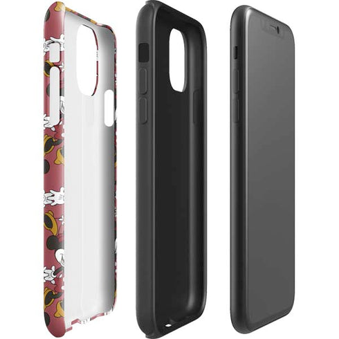 Disney Minnie Mouse Dancing Pattern iPhone 11 Impact Case