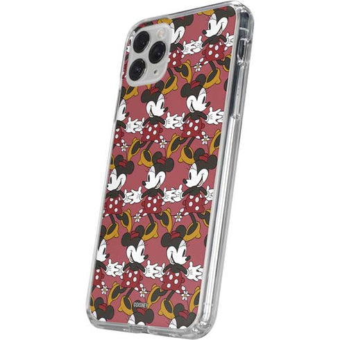 Disney Minnie Mouse Dancing Pattern iPhone 11 Pro Clear Case