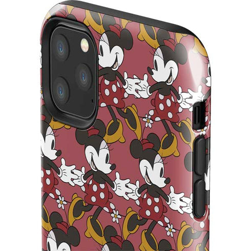Disney Minnie Mouse Dancing Pattern iPhone 11 Pro Max Impact Case