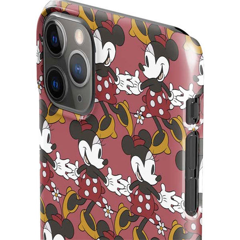 Disney Minnie Mouse Dancing Pattern iPhone 11 Pro Max Lite Case