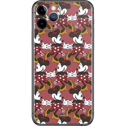 Disney Minnie Mouse Dancing Pattern iPhone 11 Pro Skin