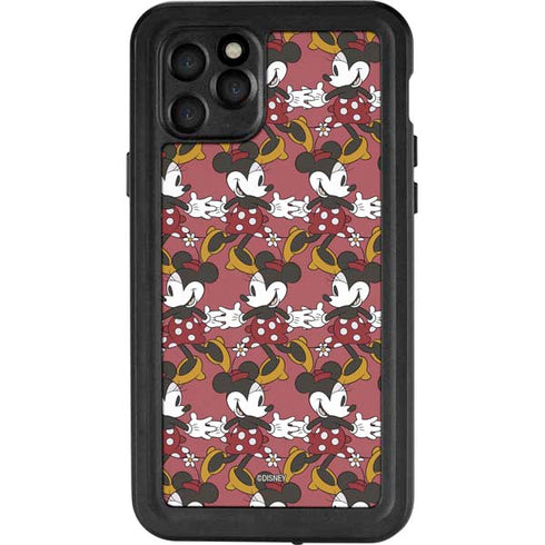 Disney Minnie Mouse Dancing Pattern iPhone 11 Pro Waterproof Case