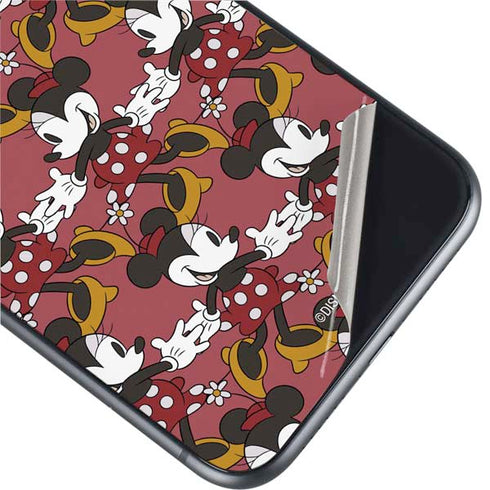 Disney Minnie Mouse Dancing Pattern iPhone 11 Skin